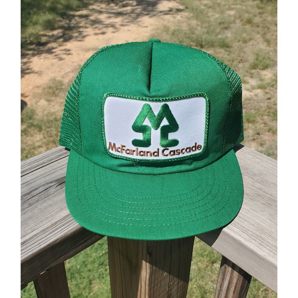 Vintage McFarland Cascade Wood Products Construction Trucker Hat